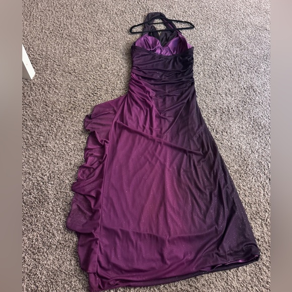 Betsy & Adam Sparkling Purple Maxi Dress - Picture 4 of 5